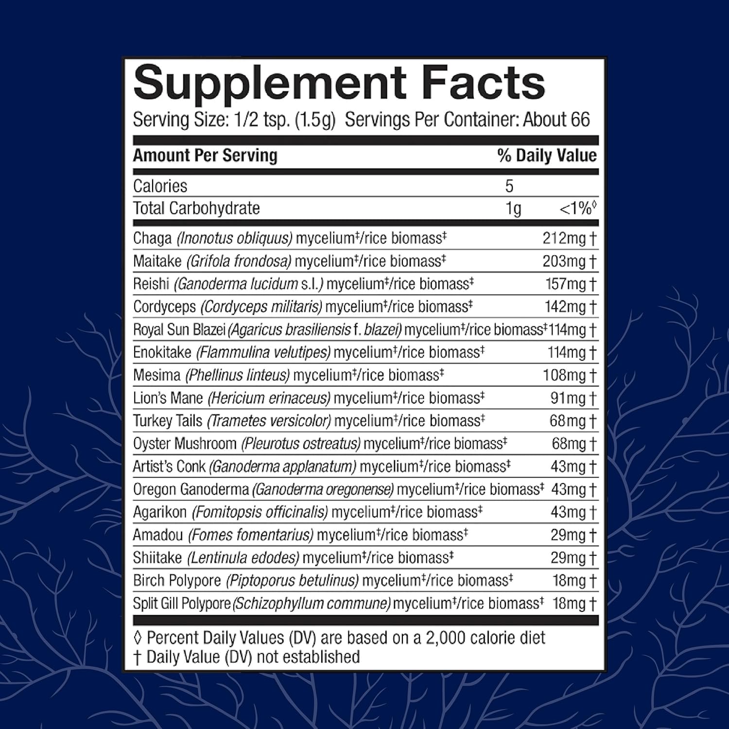 Host Defense MyCommunity Powder - 17 Species Blend Mushroom Supplement for Immune Support - Extract with Lion's Mane, Reishi, Chaga, Cordyceps, Turkey Tail & More - 100g (66 Servings)*
