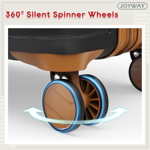 Joyway Expandable Carry on Luggage Sets Airline Approved, Lightweight Hard Shell 20 Inch Carry-on Suitcase with Spinner Wheels