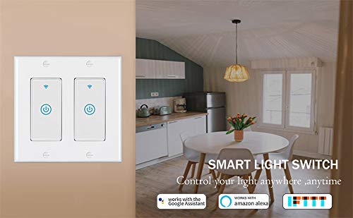 Zigbee Paddle Touch Smart Switch, Compatible with Alexa, Google Home, Hubitat, and HA, Neutral Wire Required (2)