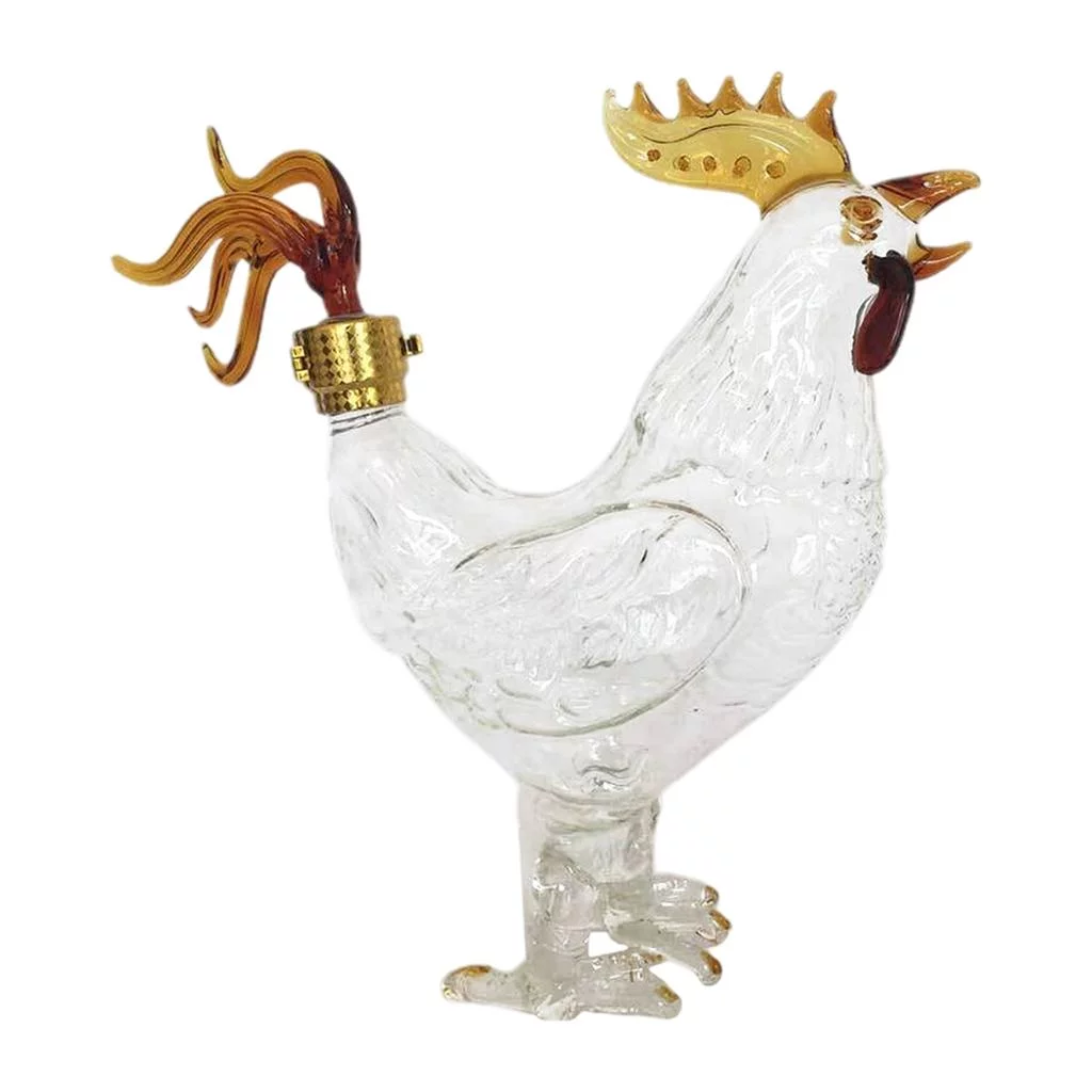 Decanters High Borosilicate Glass Wooden Decoration Display Spirits Bottle Dispenser Adults