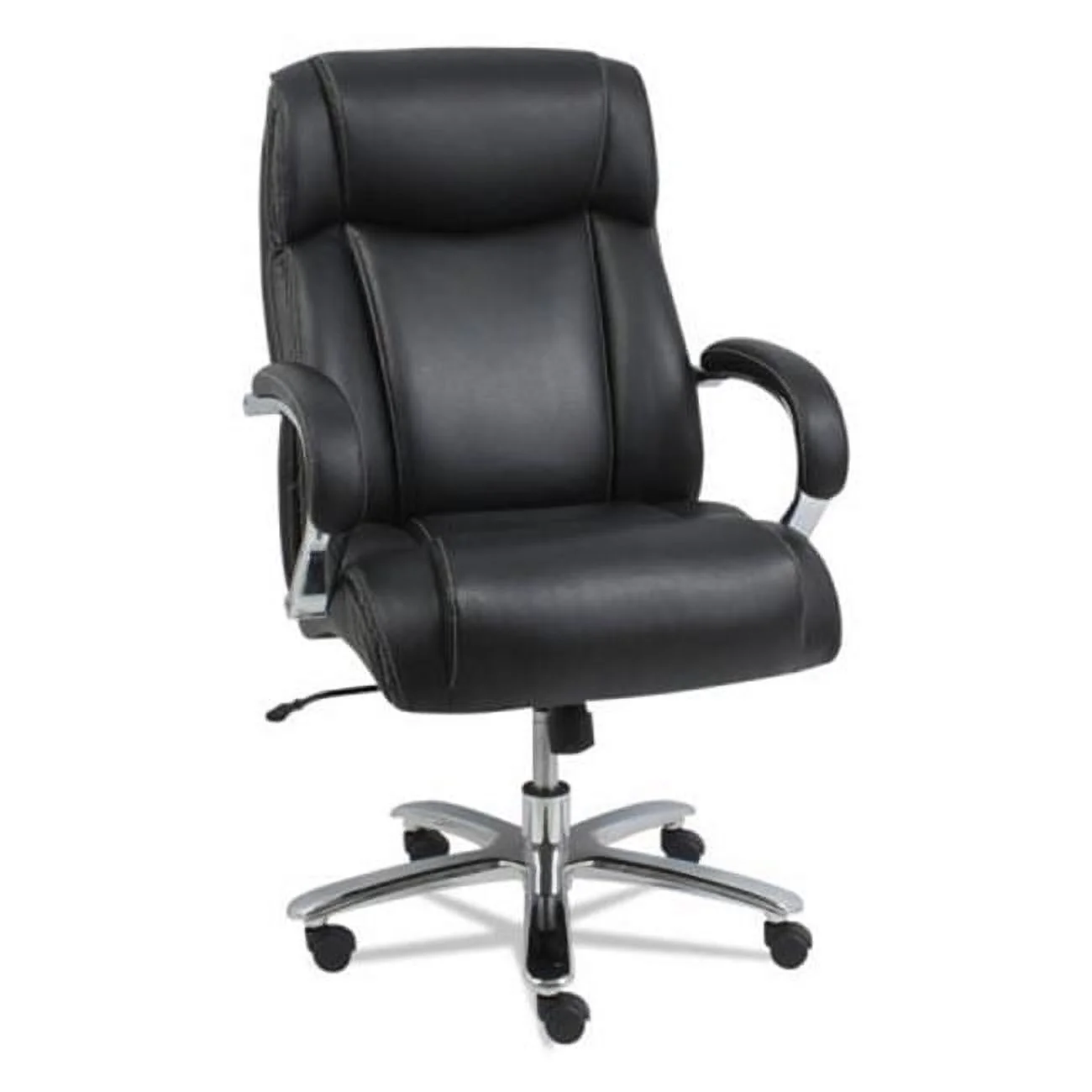 ALE Maxxis Series Big & Tall Leather Chair, Black & Chrome