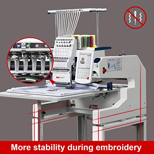 BAi VisionV22 Hat Embroidery Machine, Multi Needles Computerized Commercial Embroidery Machines,15.7