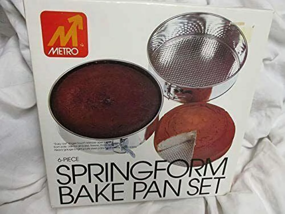 Metro 6-Piece Springform Bake Pan Set New Old Stock