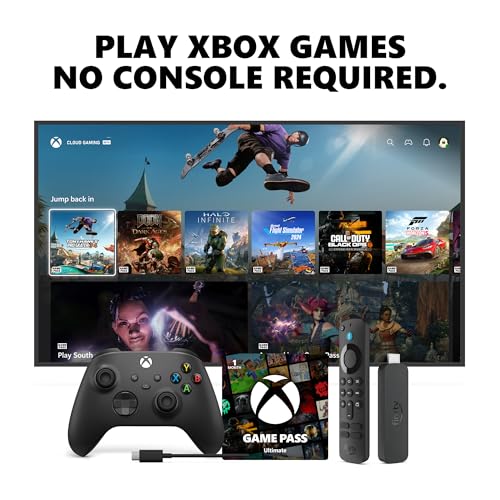 Xbox Wireless Gaming Controller (2025) – Carbon Black – Play on Xbox, Windows, Android, iOS, FireTV Sticks, Smart TVs, VR Headsets