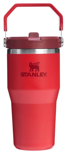 Stanley IceFlow Flip Straw Tumbler with Handle 30 oz | Twist On Lid and Flip Up Straw | Leak Resistant Water Bottle | Insulated Stainless Steel |BPA-Free | Lilac