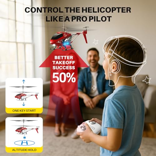 SYMA RC Helicopter, Remote Control Helicopter Airplanes with Altitude Hold, 3.5 Channel, Gyro Stabilizer, Birthday Gift Toys for 4 5 6 7 8 9 10 11 12 Years Old Boys Girls