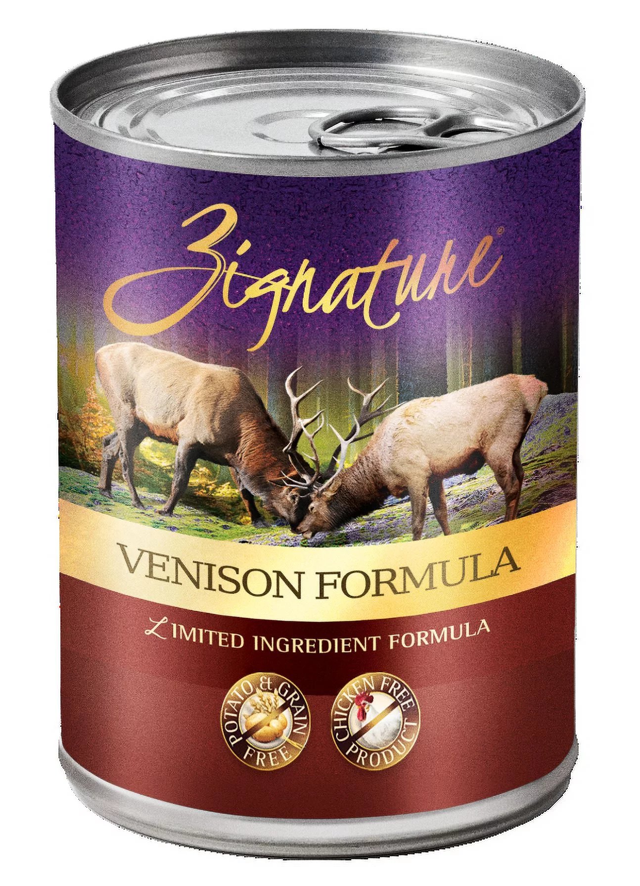 (12 Pack) Zignature Venison Formula Wet Dog Food, 13 Oz