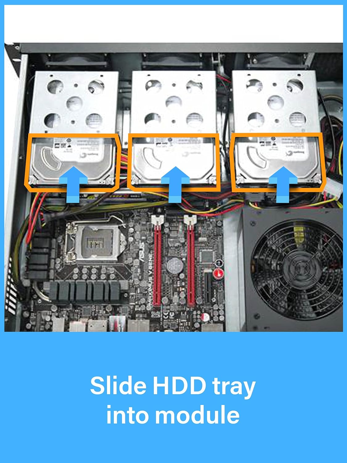 Rosewill 4U Server Chassis 11 Bay Server Case 8X 3.5 + 3X 5.25 HDD, E-ATX, Rackmount Server Case, Include Front 5X 120mm Fans Rear 2X 80mm Fans Metal Rack Mount Computer Case 25 Deep, RSV-L4000U