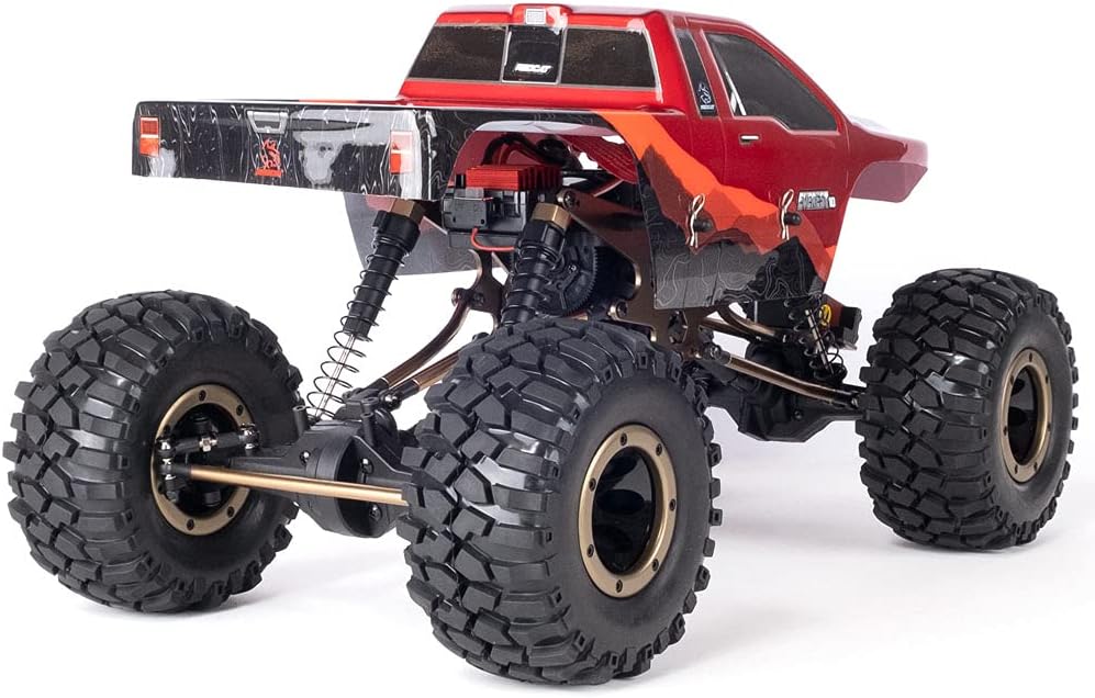 Redcat Racing Everest-10 Electric Rock Crawler with Waterproof Electronics, 2.4Ghz Radio Control (1/10 Scale), Red/Black
