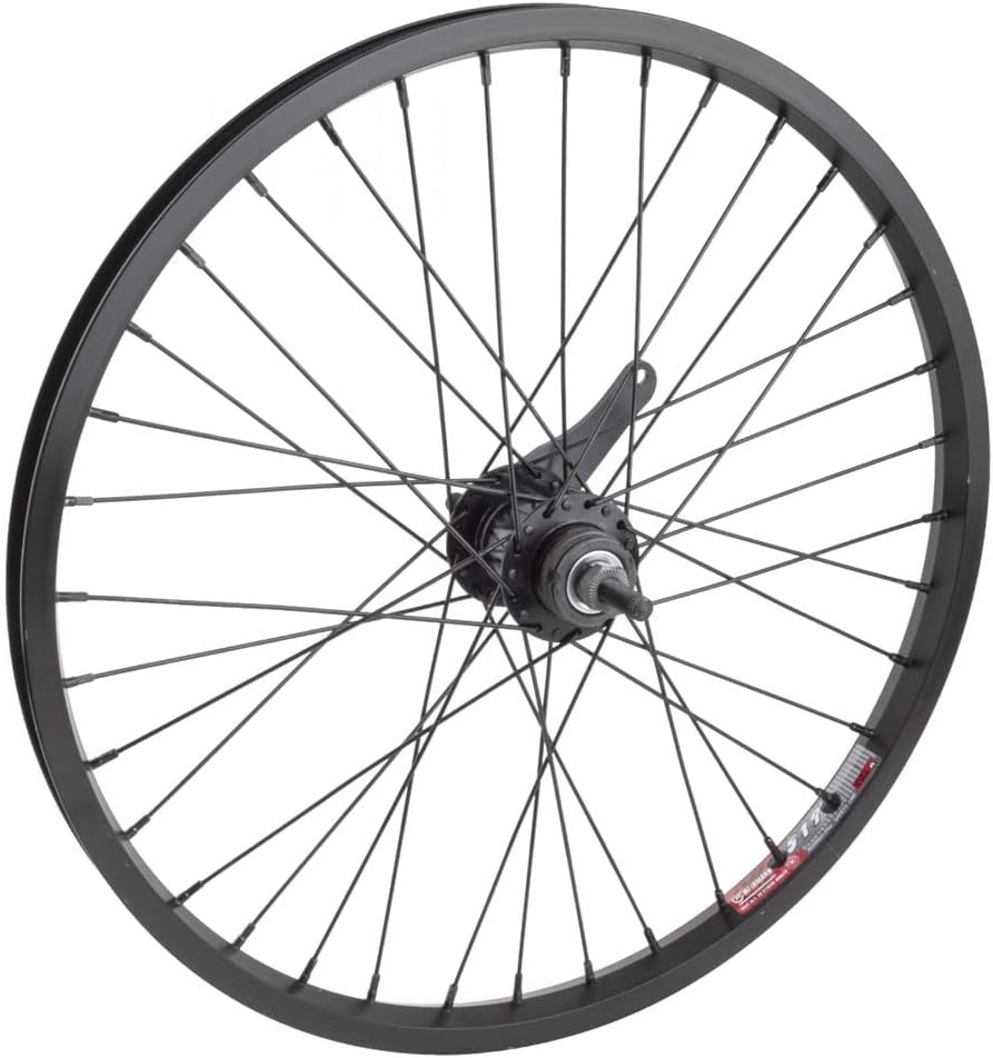 Wheel Master Rear Bicycle Wheel 20 x 1.75 36H, Alloy, Bolt On, Black, KT Coaster