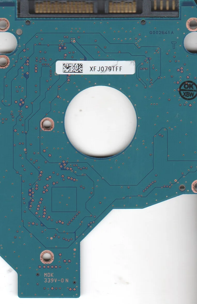 MK2565GSX, HDD2H24 E UL01 T, G002641A, Toshiba 250GB SATA 2.5 PCB