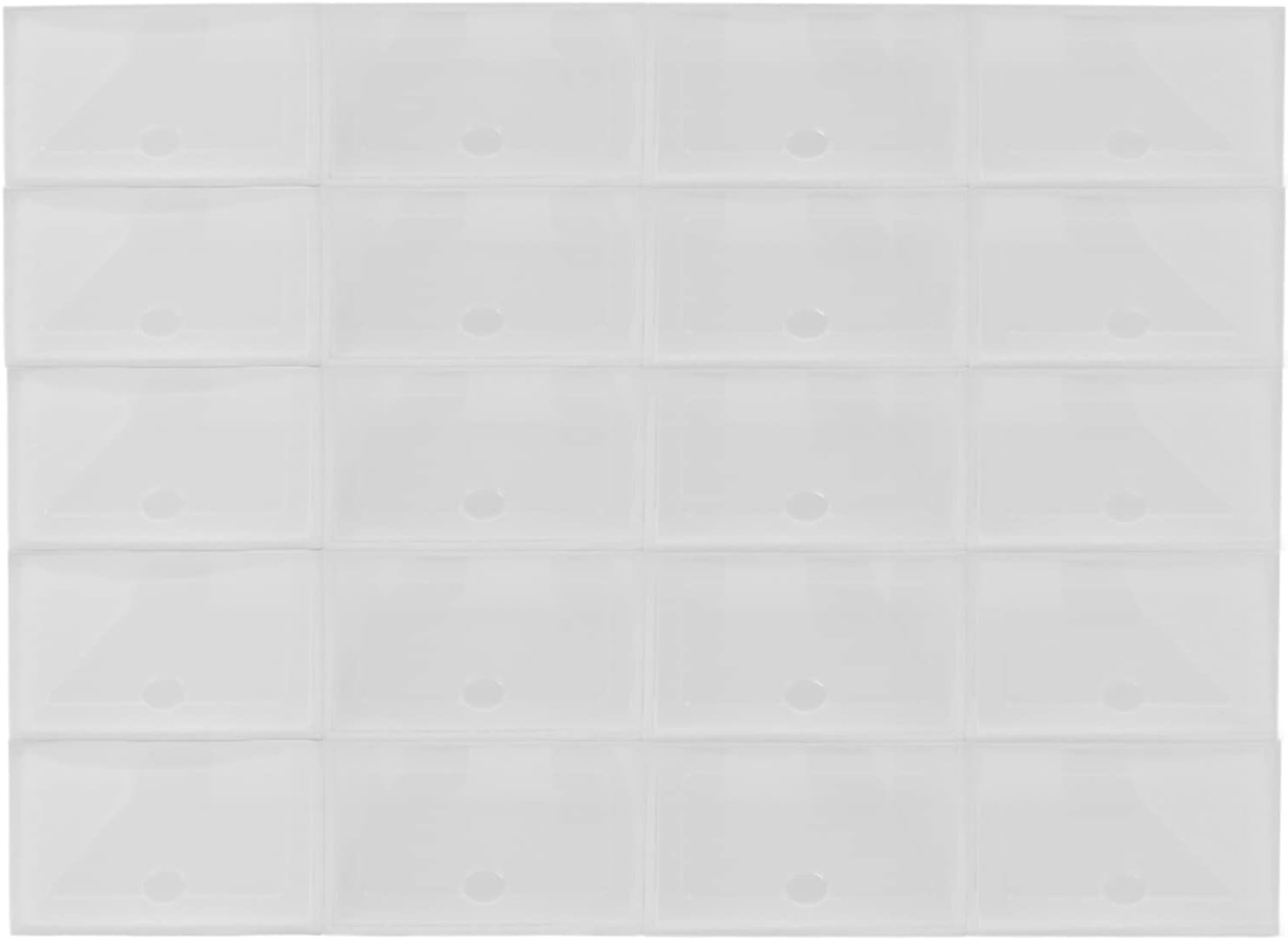 Shoe Storage Plastic Box，20 x Transparent Shoe Box，Powerful Storage Capacity