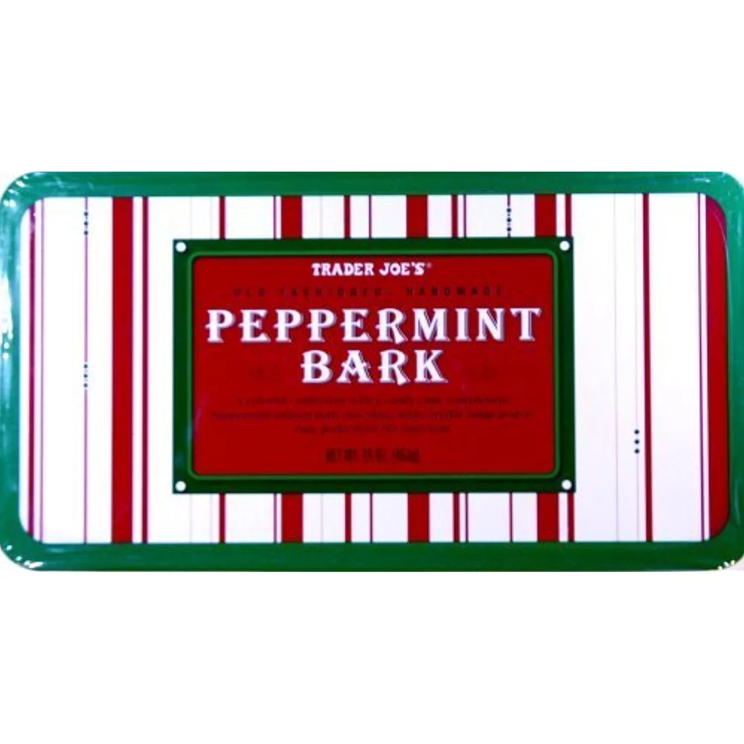 TJ Peppermint Bark - Old Fashioned, Handmade, 16 Oz. By TJ [Foods]