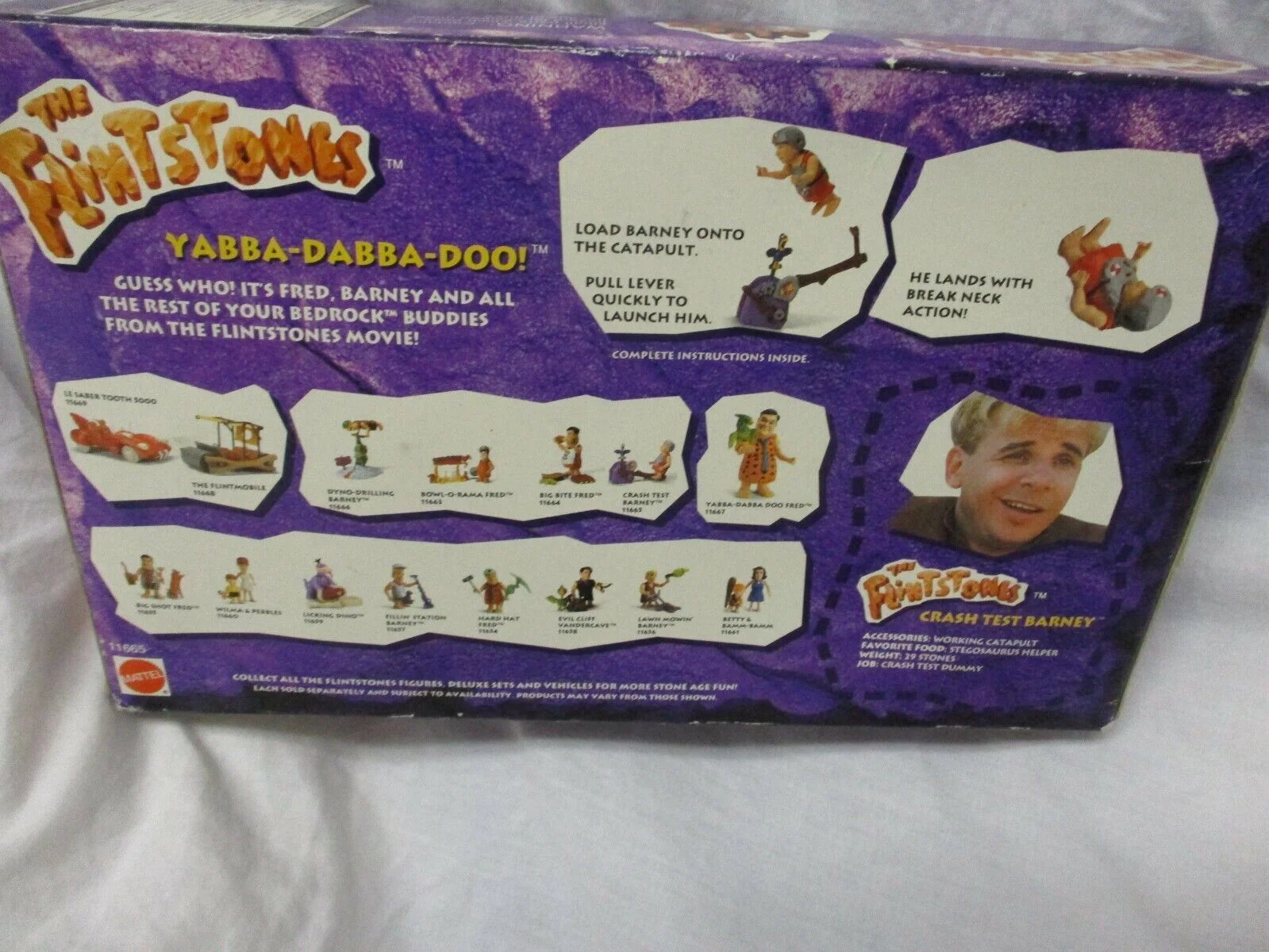 The Flintstones Crash Test Barney with accessories.