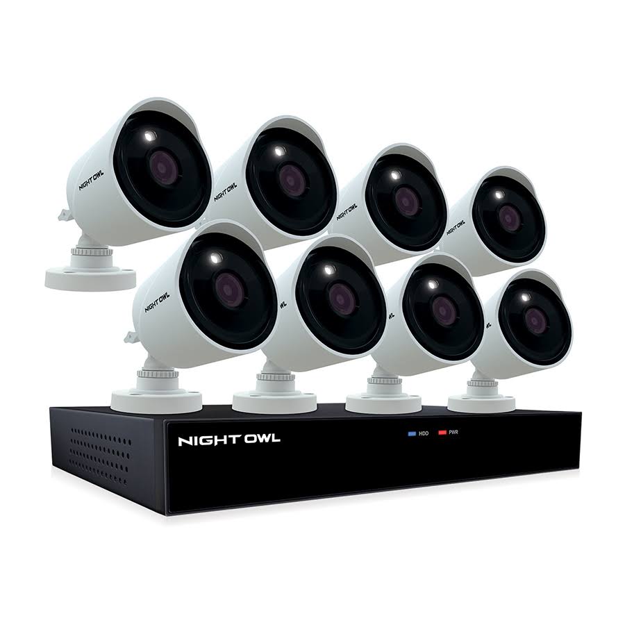 Night Owl Security DVR & Camera Kit; 8-Channel; 8 Cameras Included