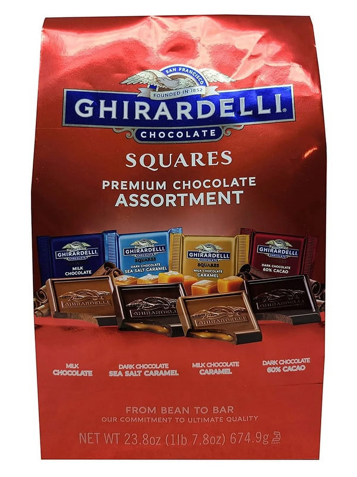 Ghirardelli Chocolate Squares Premium Chocolate Assortment, 23.8 Ounce.