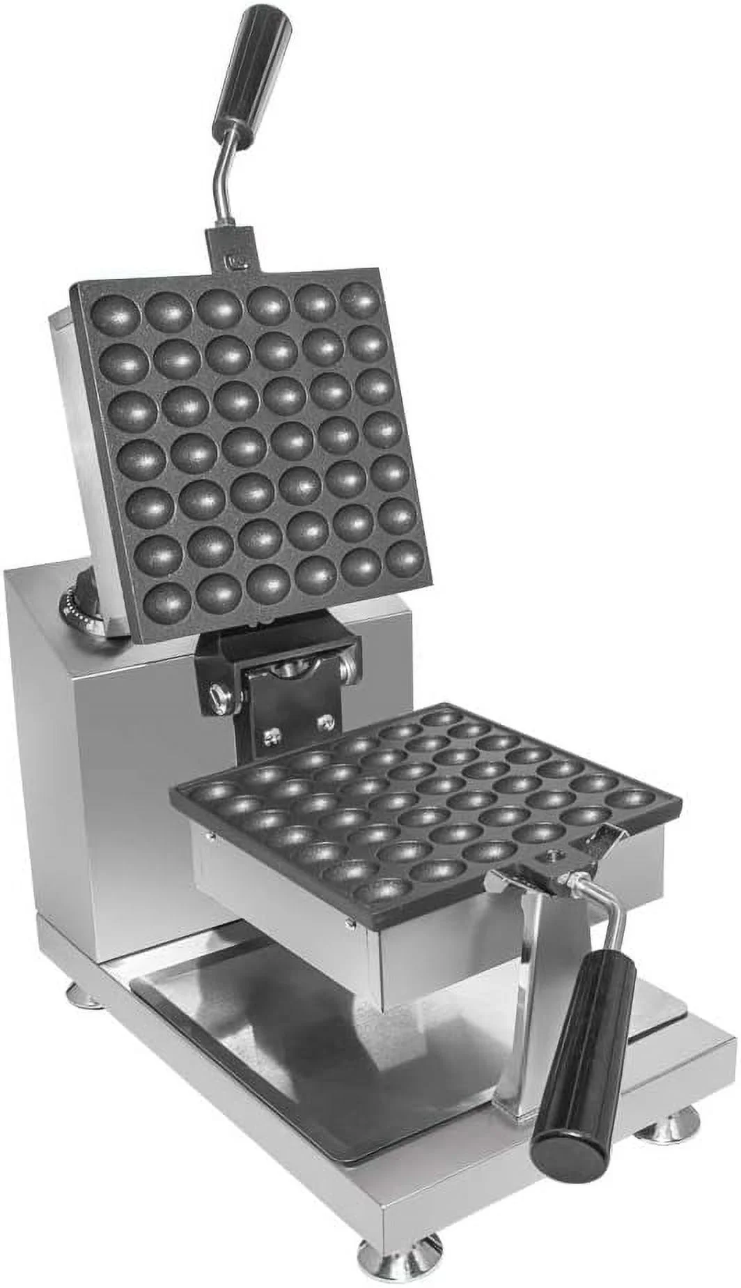 Bubble Waffle Maker | Waffle Iron With Nonstick Coating | Stainless Steel (Rotating (Square-Shaped))