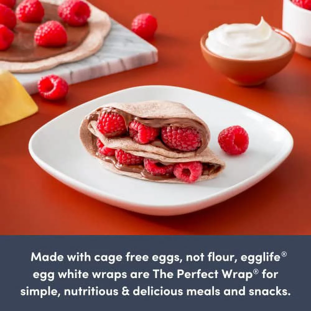 egglife egg white wraps, Sweet Cinnamon, Egg White Wraps, 72 Total Wraps (12-6 Packs) - Gluten Free, Dairy Free, No Flour, Sugar Free, Keto Friendly, Paleo, Low Net Carb, Protein Packed