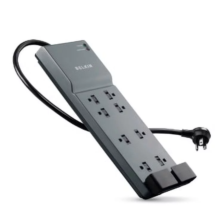 Belkin Surge Protector, 8 Outlet Surge Protector, 3550J, 6 ft Cord, Black