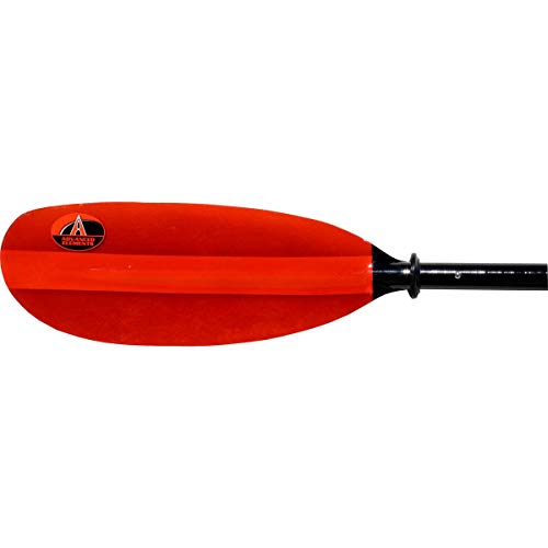 ADVANCED ELEMENTS 4-Part Fiberglass Kayak Paddle, Black/Red