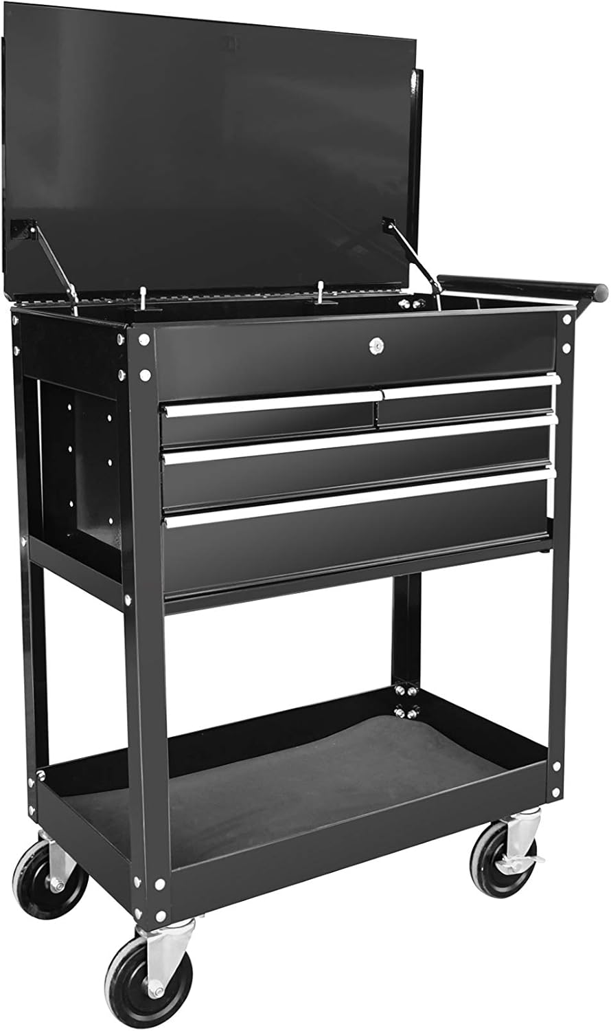 Aain Heavy-Duty Rolling Tool Cart With Drawers,Utility Tool Cart & Tool Chest with Storage for Garage and Warehouse, 580LBS Capacity