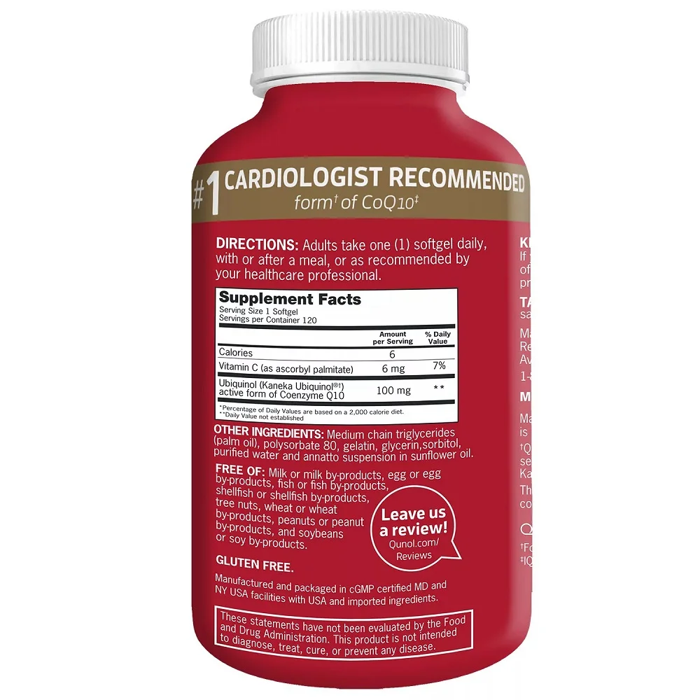 Qunol Mega CoQ10 100 mg 120 Softgels
