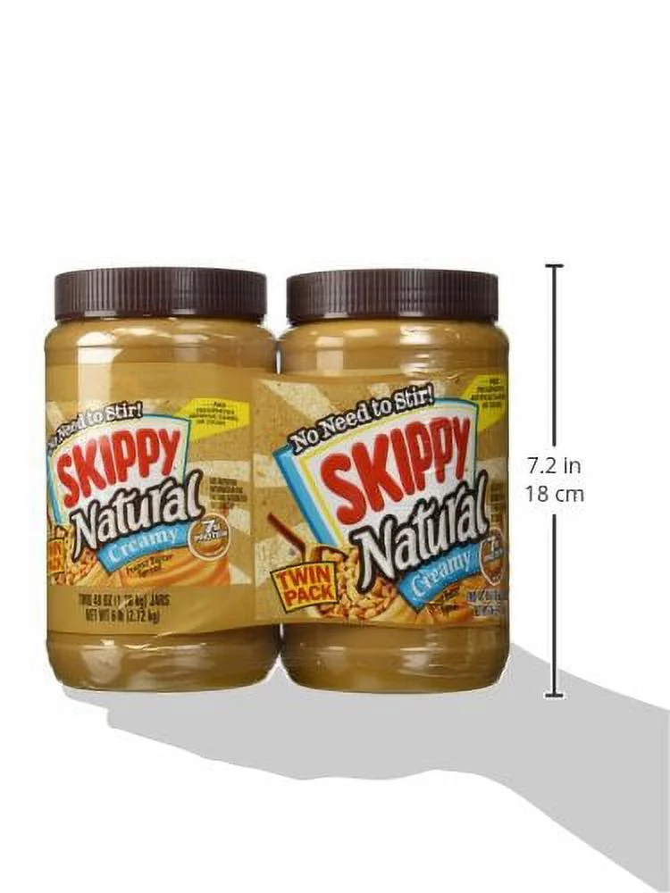 Skippy All Natural Peanut Butter, 2 pk./48 oz.