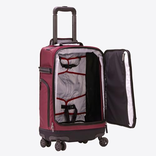 Trilogy Modular System I Modular 4-wheel spinner carry-on, with two zip-off bags! All 3 are Expandable! You get 3 bags in 1! Mix and match; take apart to fit crowded airplane spaces (Blue)