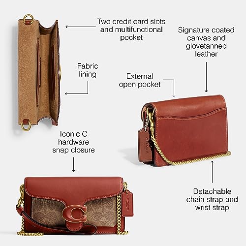 Coach Womens Coated Canvas Signature Tabby Wristlet