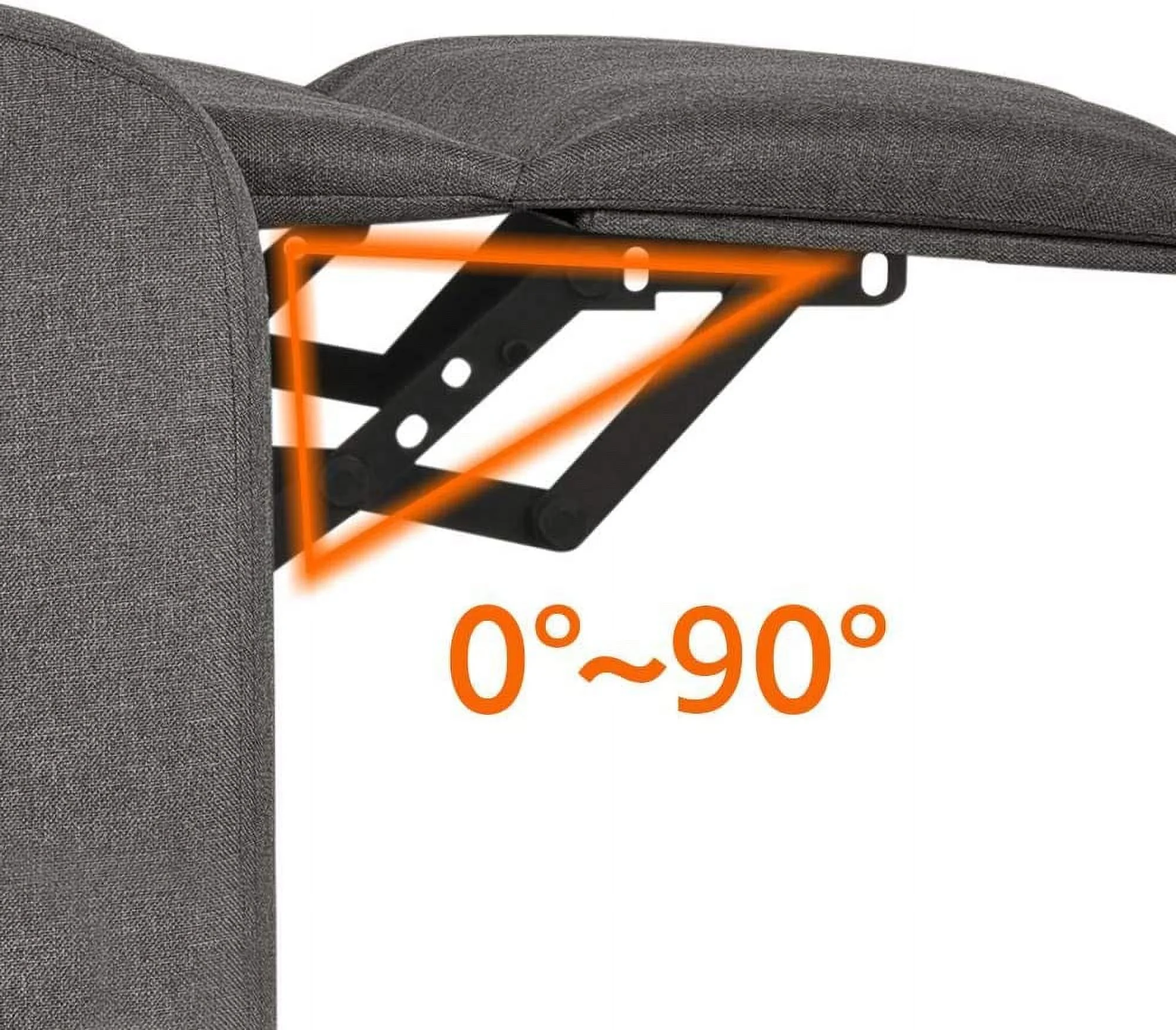 Fabric Recliner Sofa Reclining Upholstered Sofa with Pocket Spring Living Room Bedroom Home Theater Light Grey