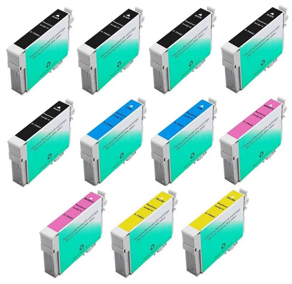 PrinterDash Replacement for Stylus CX-5000/6000/9400/NX100/200/300/400/515 Inkjet Combo Pack (5-BK/2-C/M/Y) (NO. 69) (T0691205B2CS)