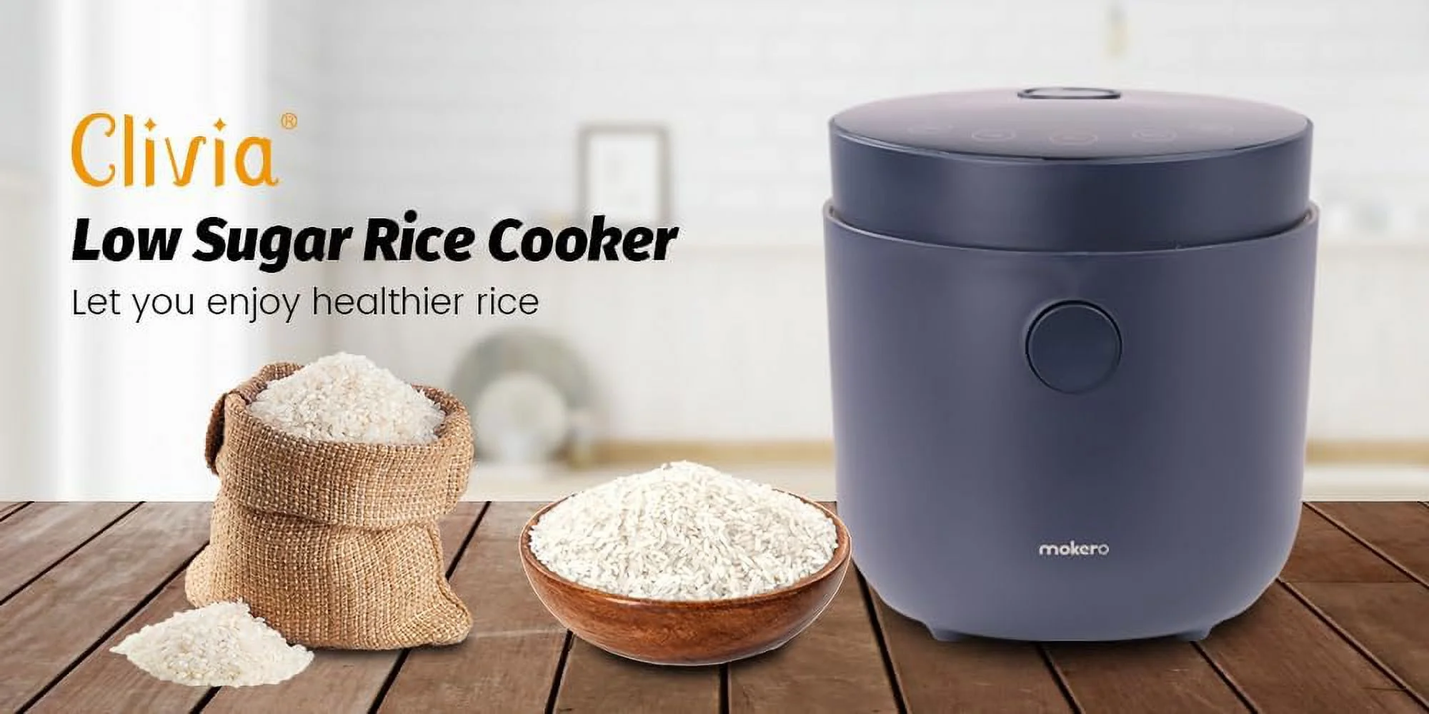 Low Sugar Rice Cooker 2L Healthy Low Carbohydrate, Mii Rice Cooker Rice Cooker, Stailess Steel Multifuctioal Pot, Home Fully Automatic Multifuctioal Rice Cooker