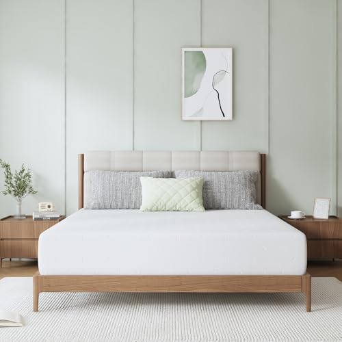 Novilla 12 Inch King Size Mattress, King Memory Foam Mattress for Motion Isolation & Contour Support with Cooling Wave-Cut Foam & High-Density Support Foam Mattresses in a Box Medium Firm Feel