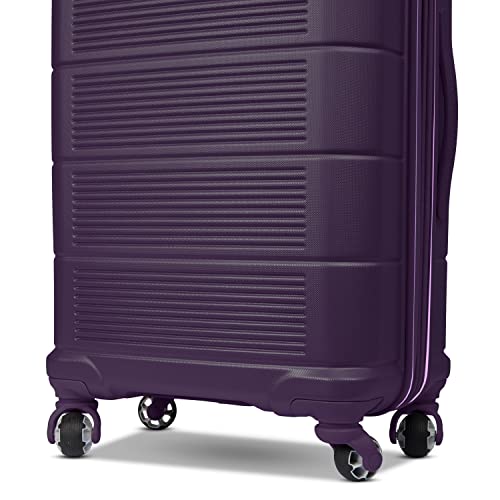 American Tourister Stratum 2.0 Expandable Hardside Luggage with Spinner Wheels, Purple Haze, Carry-on