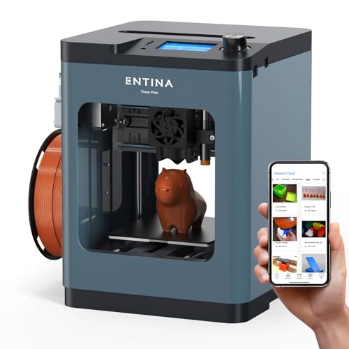 3D Printers Tina2 Basic, Fully Assembled and Auto Leveling 3D Printer for Beginners and Kids, Removable Magnetic Platform, High Precision Printing FDM Mini 3D Printer for Home and School