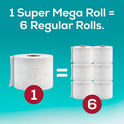 Angel Soft Toilet Paper, 6 Super Mega Rolls : 36 Regular Rolls (Pack of 2)