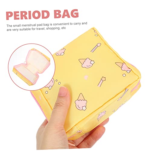 minkissy 2pcs Sanitary Napkin Storage Bag Sanitary Bags Makeup Organizer Bag Napkins Storage Bag Makeup Bag for