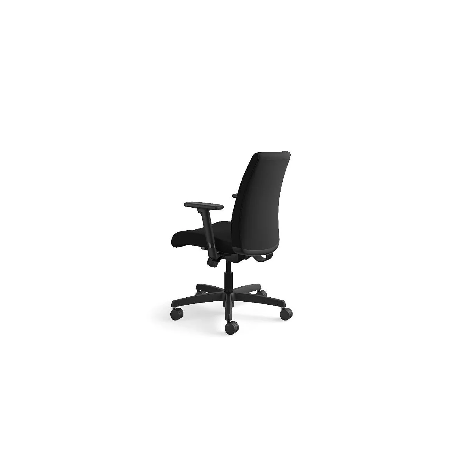 HON Ignition Series Low-Back Task Chair, Black Fabric Upholstery