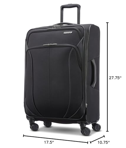 American Tourister 4 KIX 2.0 Expandable Softside Luggage with Spinner Wheels, 20 SPINNER, CLASSIC BLUE