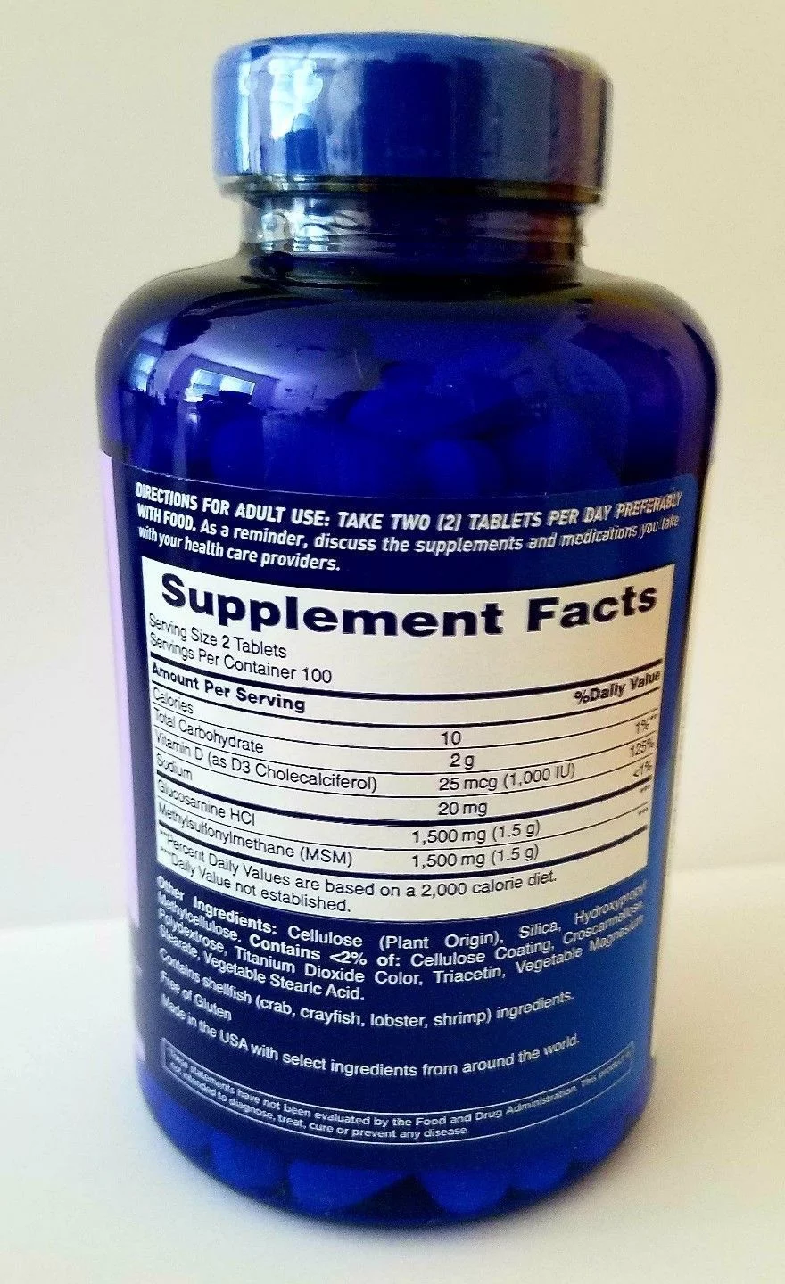 2 PACK | Osteo Bi-Flex 1,500mg Glucosamine HCl Tablets, 200 ct.