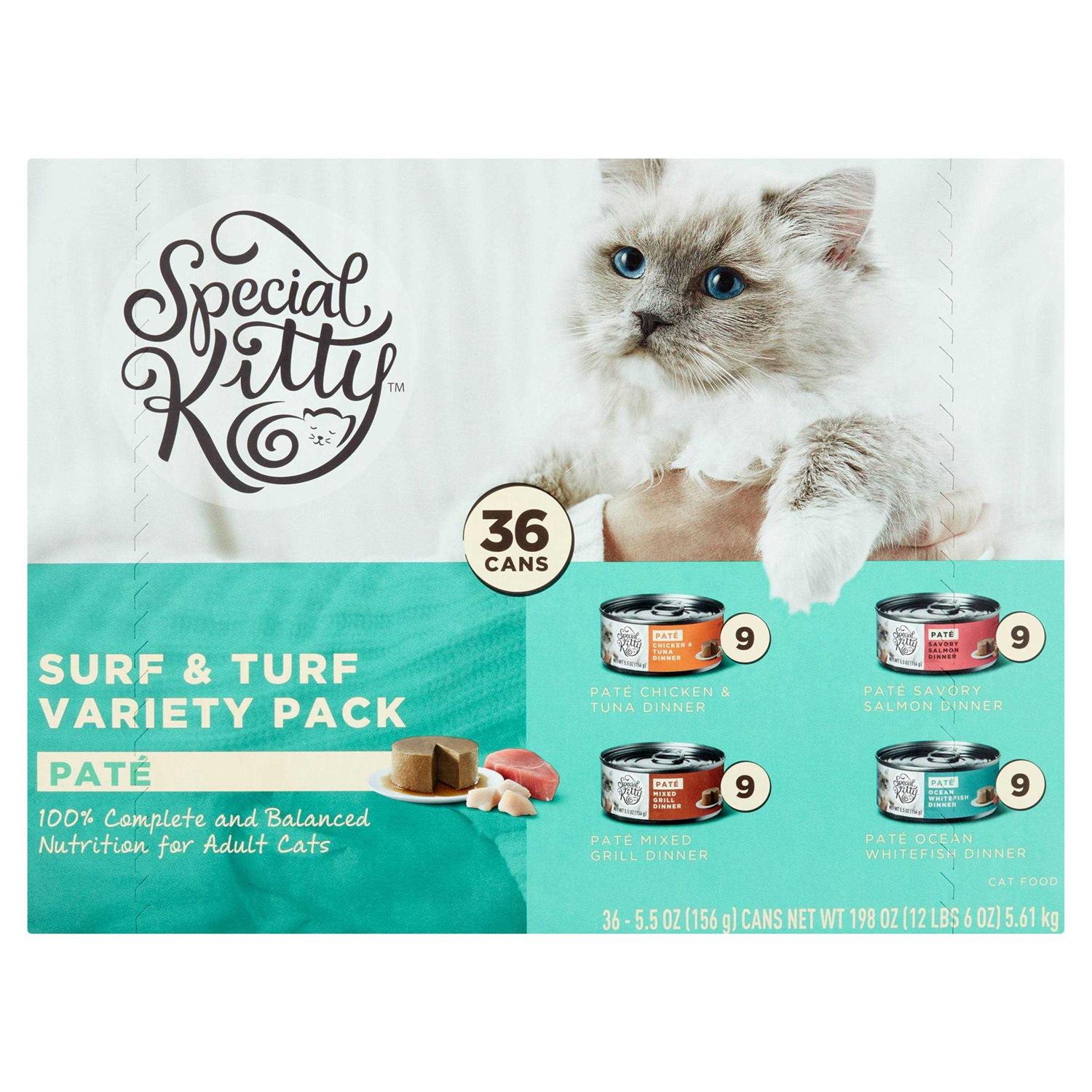 Special Kitty Surf & Turf Variety Pack Pate Cat Food - Pet Supplies online store
