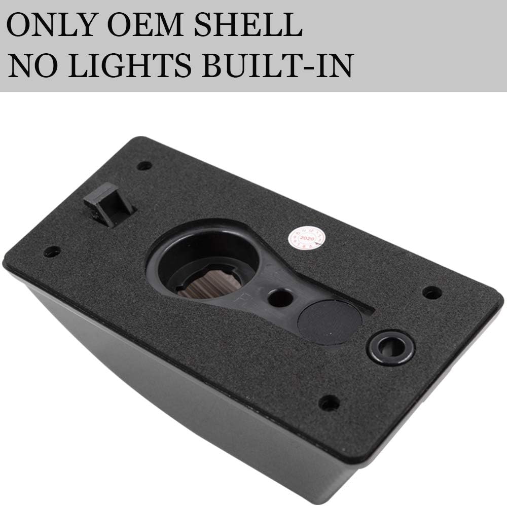 10pcs OEM Hummer Cab Roof Lamps Housing For 2003 2004 2005 2006 2007 2008 2009 Hummer H2 and 2005-2009 Hummer H2 SUT Top Clearance Marker Smoked Lens OEM Front Rear Cab Roof Bulbs Shell