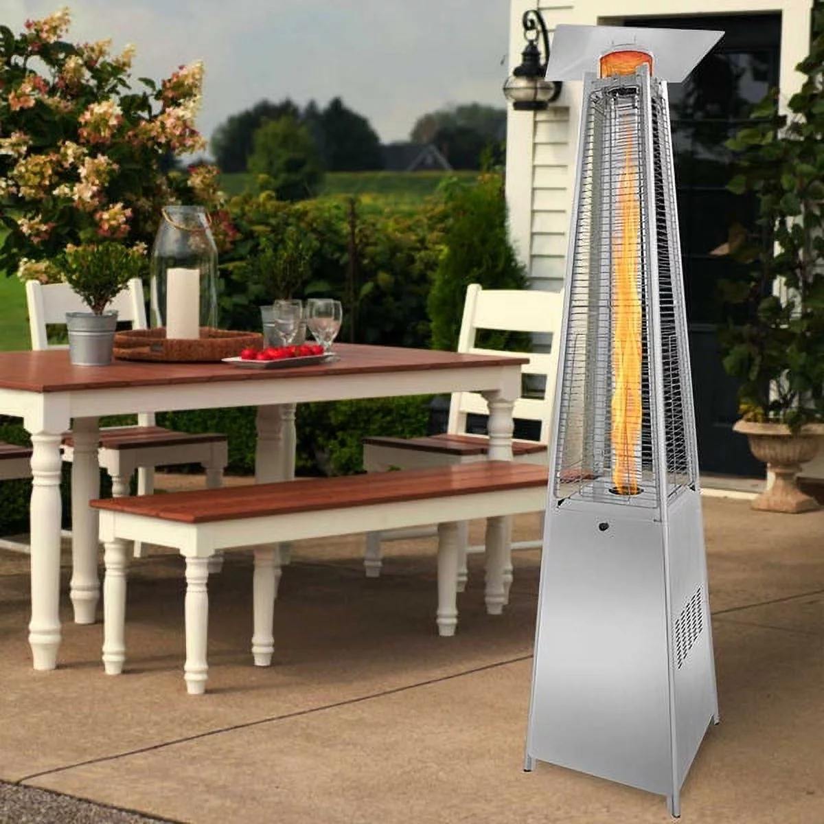 Restaurant Propane Heater - Stainless Steel, 48,000 BTUs | Gorilla Gadgets (PPH-PYR)