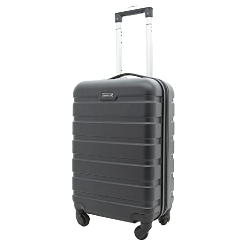 Travelers Club Harper Luggage, Black, 20-Inch Carry-On