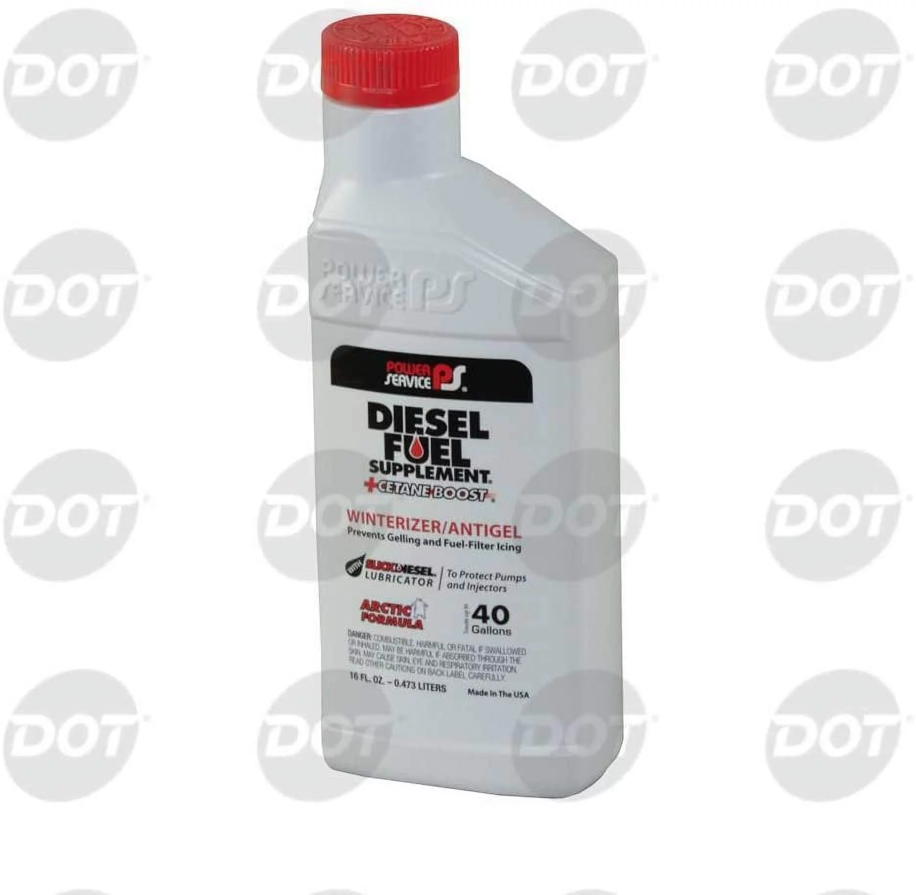 Warren Distribution Power Service Diesel Fuel Supplement Customer Convenience Plus Cetane Boost Formula, 16 Ounce - 9 per case.