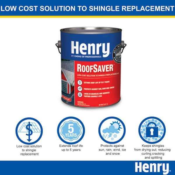 Henry 812 RoofSaver Clear Sealer Shingle Coating 0.90 gal
