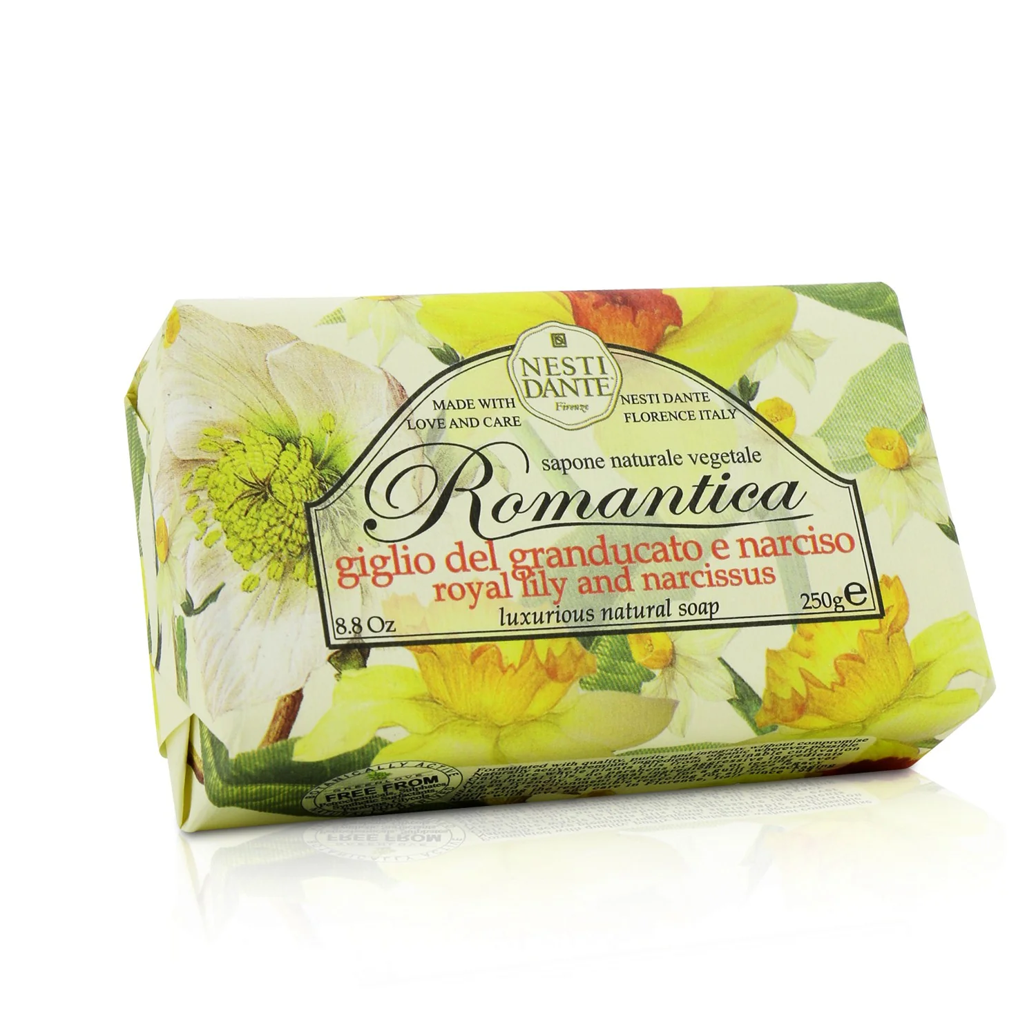 Nesti Dante Romantica Luxurious Natural Soap - Royal Lily & Narcissus  250g/8.8oz