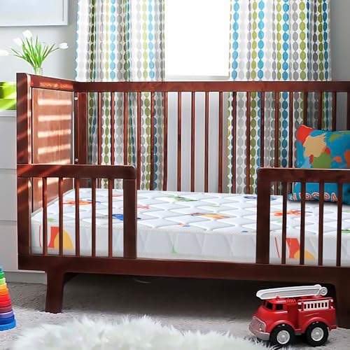 Premium Crib & Toddler Mattress,100% Knitted Fabric, Premium Fleece Surface-Hypoallergenic, 5