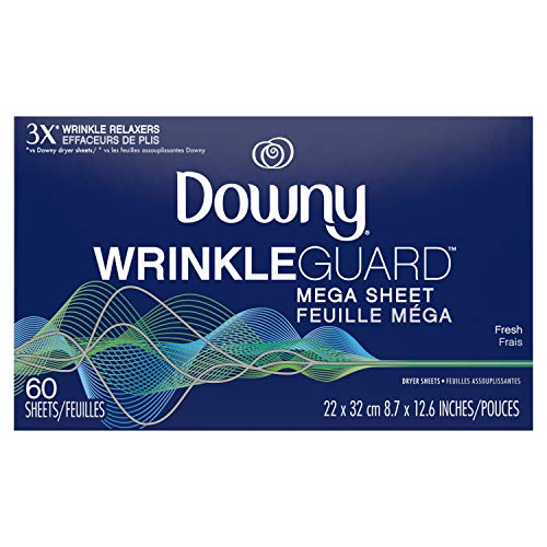 Downy WrinkleGuard Dryer Sheets, Fresh, 150 count