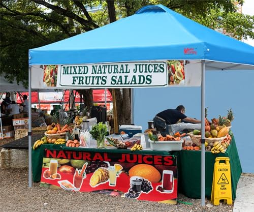 MASTERCANOPY Durable Pop-up Canopy Tent with 1 Sidewall (10'x10',White)